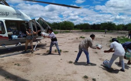 Coordinan asistencia aérea a zonas afectadas por las crecidas del río en el norte salteño