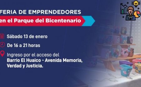 Más de 150 emprendedores formarán parte de la gran Feria en el Parque del Bicentenario