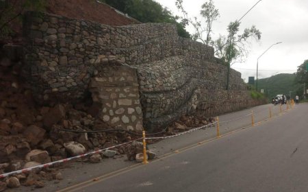 Cortan el ingreso a Salta por un derrumbe en el cerro San Bernardo