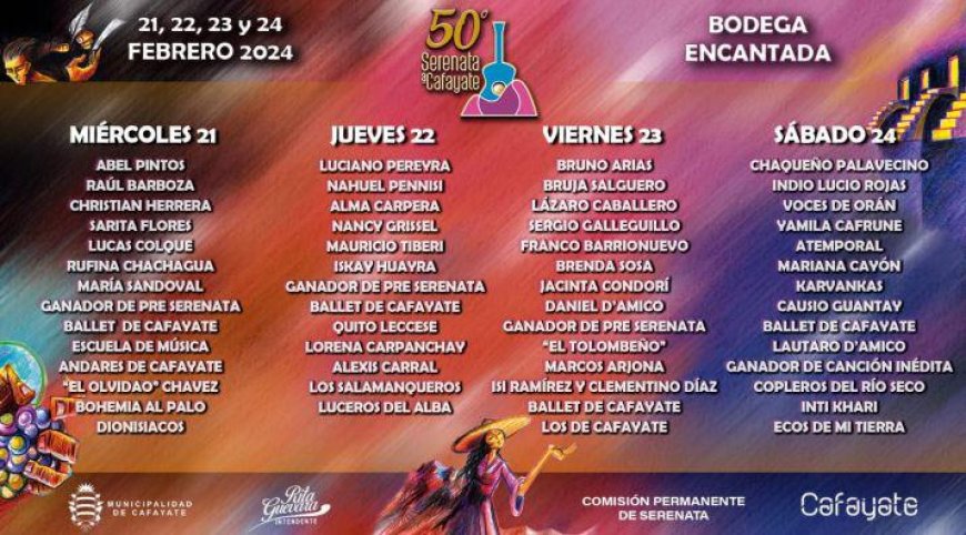 Serenata a Cafayate: Desde el lunes se podrá comprar las entradas,  mirá los precios