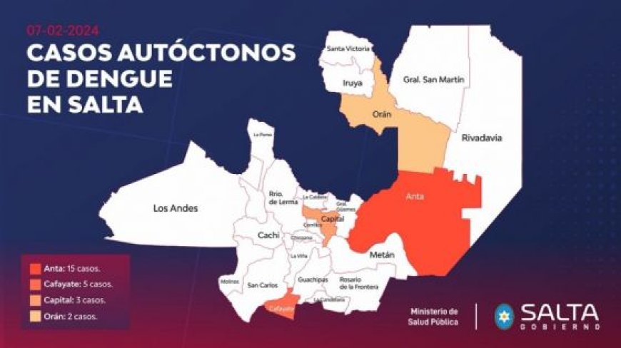 Se modifica el mapa epidemiológico de la provincia respecto al dengue: Hay Preocupación!