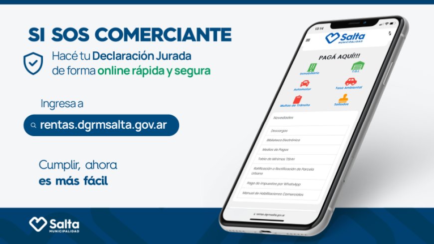 La Municipalidad de Salta puso en vigencia la Declaración Jurada Online