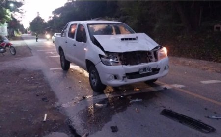 Una camioneta chocó con un caballo camino a La Caldera