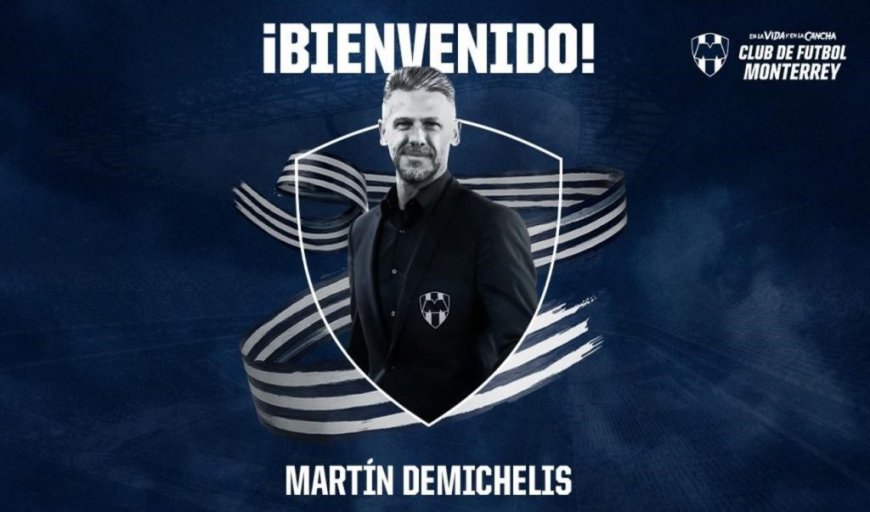 Martín Demichelis fue presentado como director técnico de los Rayados de Monterrey