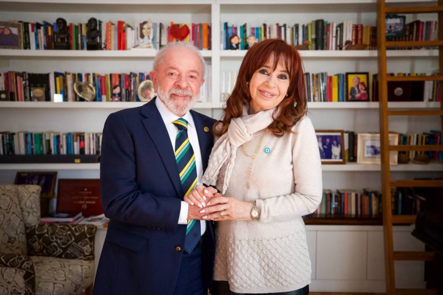 Cristina Fernández  recibió la visita de Lula da Silva