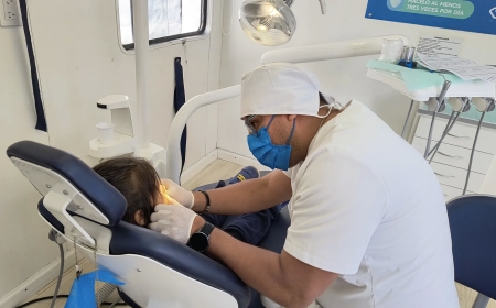 Desde hoy el Móvil Odontológico brindará servicio en la playa del Micro Estadio Delmi