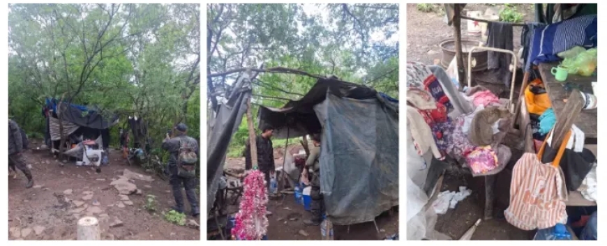 Instalaron una casilla en el Cerro San Bernardo, fueron desalojados