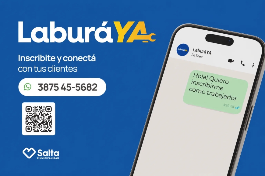 Emiliano lanzó “Laburá Ya”, el chat de WhatsApp que conecta oficios con clientes