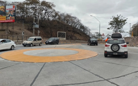 Nueva rotonda de acceso al cerro San Bernardo