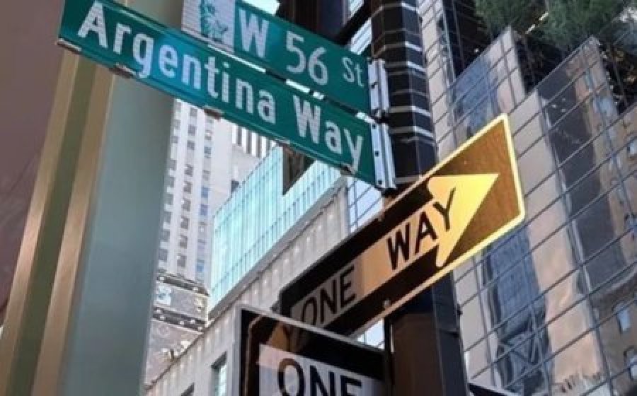 Inauguraron "Argentina Way" en Nueva York: de qué se trata el homenaje y dónde queda