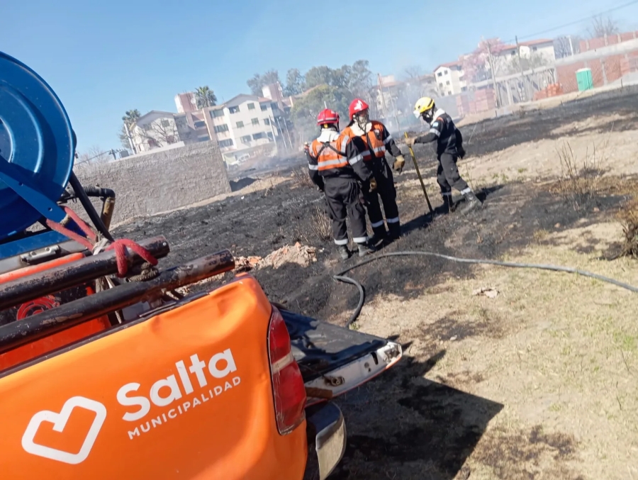 La Municipalidad sancionó a los responsables de un incendio de pastizales en zona sur