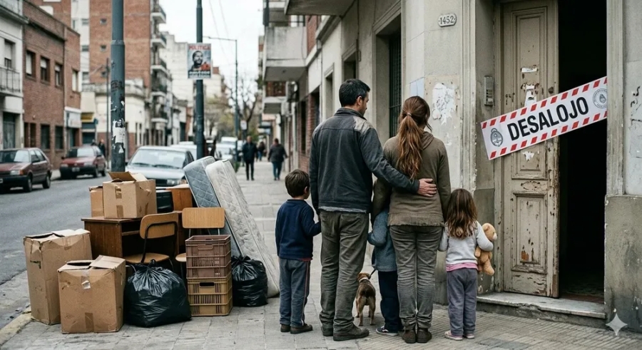 Cómo serán los desalojos exprés de familias con una mora en el pago del alquiler que impulsa Javier Milei