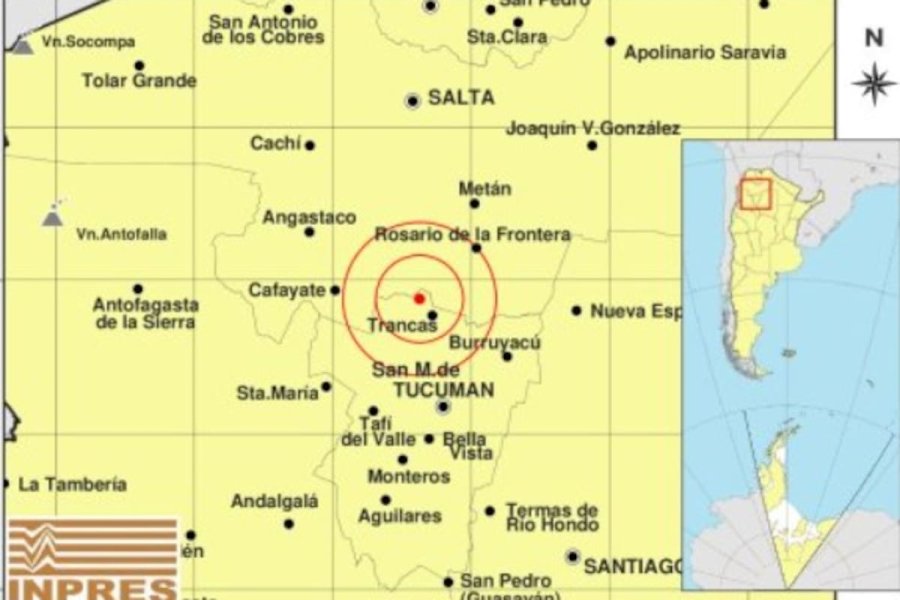 Un sismo de magnitud 5,1 sacudió Tucumán y se sintió en Salta