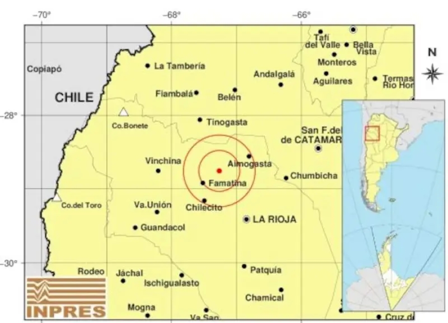 Un sismo de magnitud 5,4 sacudió La Rioja y se sintió en provincias vecinas